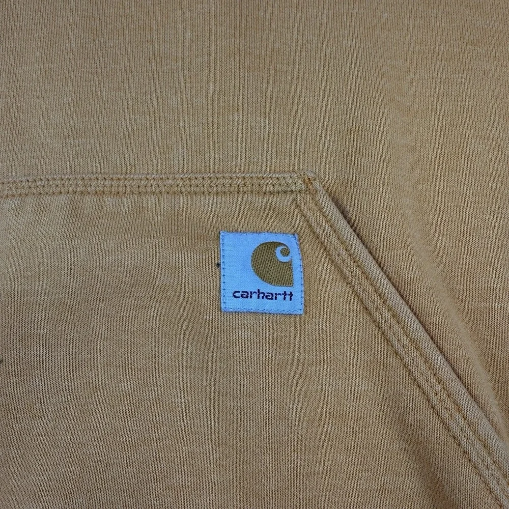 Carhartt Loose Fit Graphic Hoodie Sweatshirt Pullover K288 Q27 Orange Men Medium